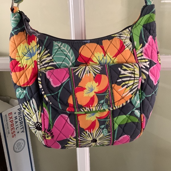 Vera Bradley Jazzy Blooms Clare Crossbody Purse Shoulder Bag Adjustable Strap - Picture 2 of 6